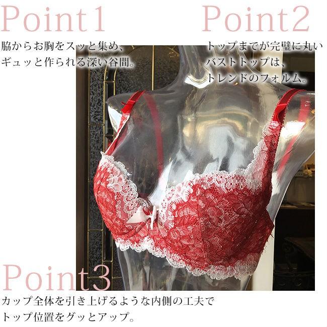 ChasneyBeauty チェスニービューティー シカゴプレステージ ウェイクアップブラ ルビーアイボリー 補整下着 脇肉 育乳 ブラジャー 3/4カップブラ 厚手パッド付 | ChasneyBeauty | 10