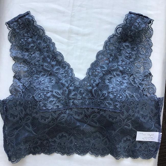 やわらかレースの総レースランジェリー Vネックソフブラ LLサイズ ランジュドアッシュ ブラジャー ノンワイヤー ソフトブラ 楽 大きいサイズ 30代 40代 50代 |  | 12