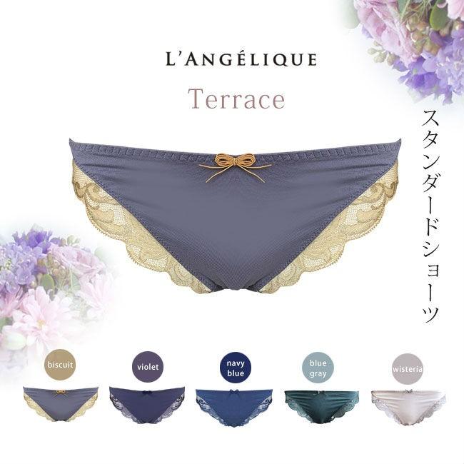 ショーツ レディース ランジェリーク テラス スタンダードショーツ レース 下着 ネコポス対応可 Qu Liyh110 イイもの下着ヘヴンズブルー 通販 Yahoo ショッピング