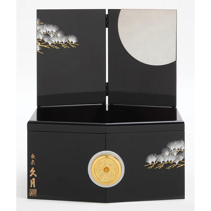 ※要在庫確認 五月人形 兜収納飾り 久月作 上原玉鳳作 正絹色々縅5号兜飾り Qプレミアム 端午の節句 D58_3