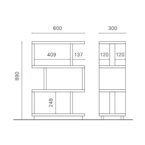 MASTERWAL（マスターウォール） パシフィックシェルフ 3段 PACIFIC