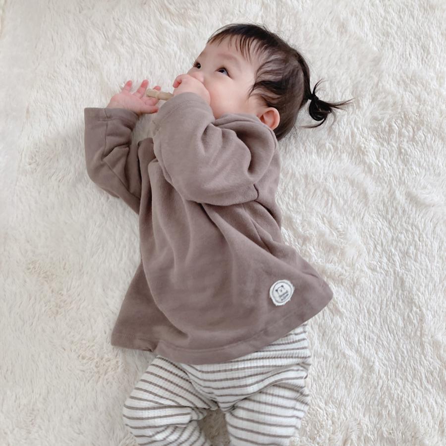 ベビー服 子供服 赤ちゃん 長袖カットソー スウェット トレーナー 秋冬 シンプル 裏起毛 男の子 女の子 70 80 90 ０歳 １歳 ２歳 T2111 9 H Garden 通販 Yahoo ショッピング