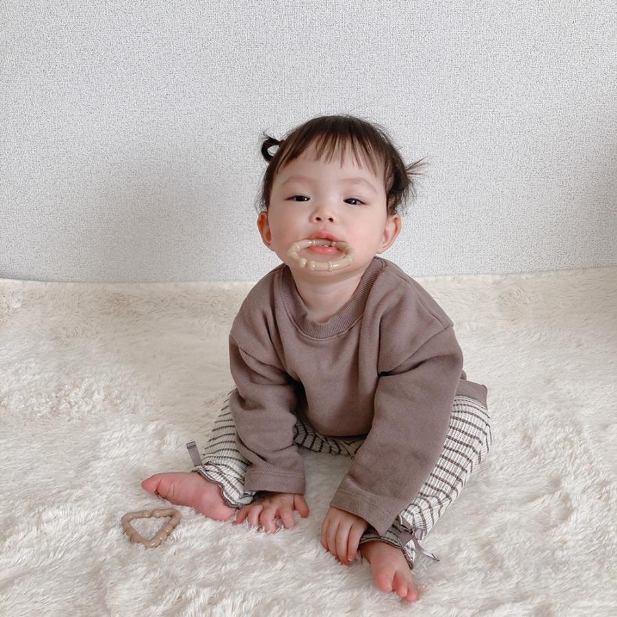 ベビー服 子供服 赤ちゃん 長袖カットソー スウェット トレーナー 秋冬 シンプル 裏起毛 男の子 女の子 70 80 90 ０歳 １歳 ２歳 T2111 9 H Garden 通販 Yahoo ショッピング