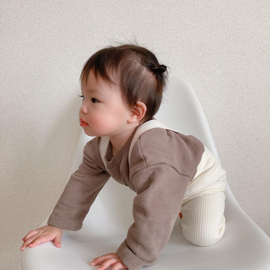 ベビー服 子供服 赤ちゃん 長袖カットソー スウェット トレーナー 秋冬 シンプル 裏起毛 男の子 女の子 70 80 90 ０歳 １歳 ２歳 T2111 9 H Garden 通販 Yahoo ショッピング