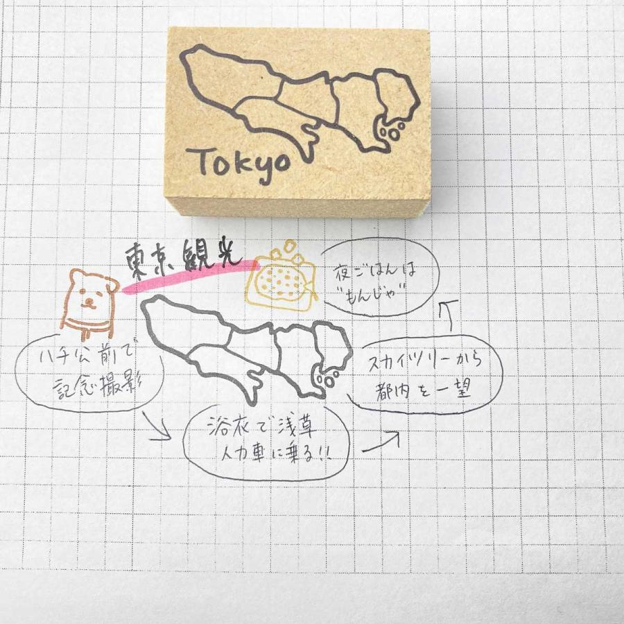 都道府県スタンプ 東京 CP : stamp knot - 通販 - Yahoo!ショッピング