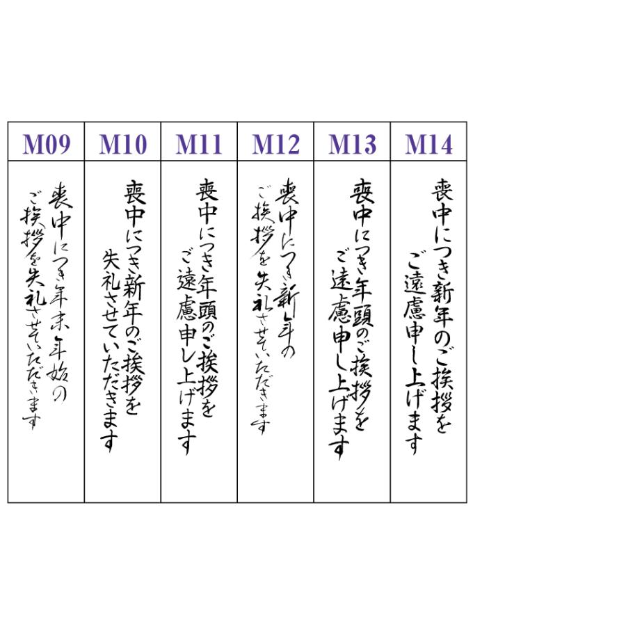 喪中はがき 印刷 （寒中見舞い付）１９０枚 切手はがき代込 安心原稿確認 CP｜h-joshikai｜14