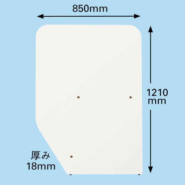 アール・エフ・ヤマカワ 仕切パネル ホワイト RFLC2-SCR-WH 1枚