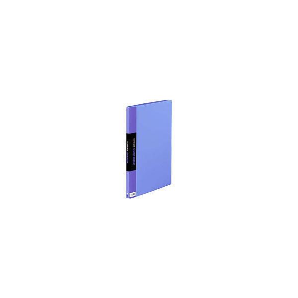 キングジム　クリアーファイルカラーベース　B4タテ20ポケット　374×289×16mm　青　業務用パック　1箱（10冊入）　（直送品）