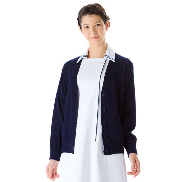 KAZEN セットアップ カーディガン 女性用 長袖 豊富な品 直送品 M ネイビー 219-91