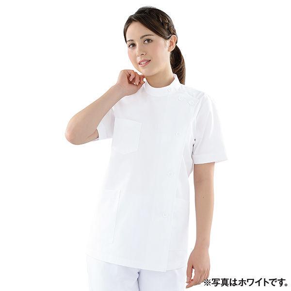 Kazen レディス医務衣半袖 ナースジャケット 医療白衣 返品交換不可 直送品 ピンク 360 33 L