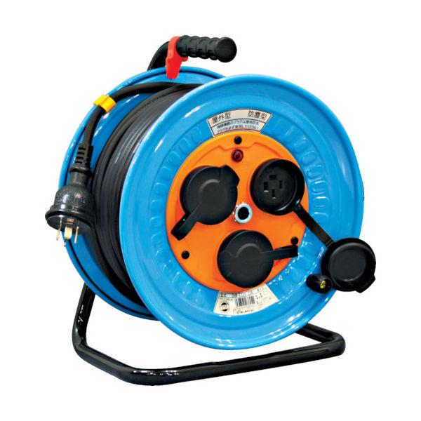 日動工業 NICHIDO 電工ドラム 屋外型 三相200V 極太電線 30m DNW-E330F-20A 1台 327-2567（直送品）