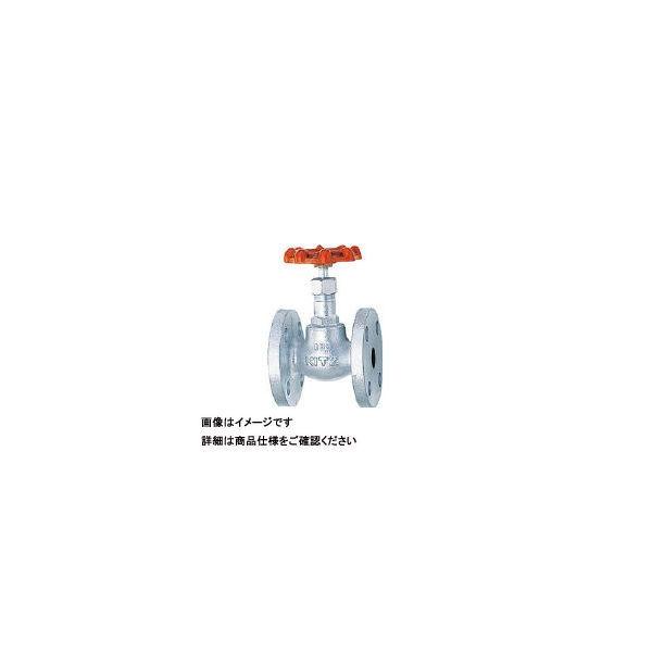 キッツ KITZ フランジ形グローブバルブ(10K・ダクタイル鉄) 32A 10SJBF32 1個 163-7819（直送品）