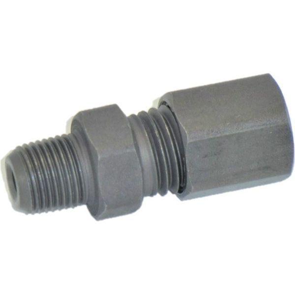 マルエム産業 高圧継手 くい込み コネクター（オス）鋼管外径15mm×PT3/8ネジ MC15-PT3/8 1個（直送品）