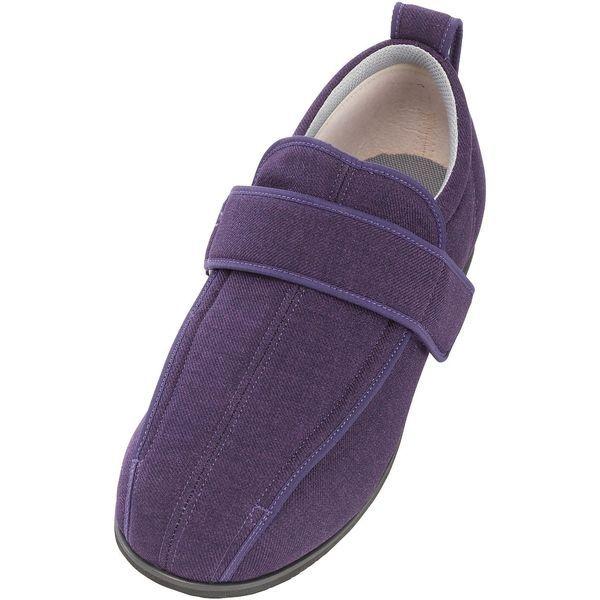 徳武産業 ケアフル3 7042 5E 紫 3L 353290 1足 　介援隊 W1754（直送品）