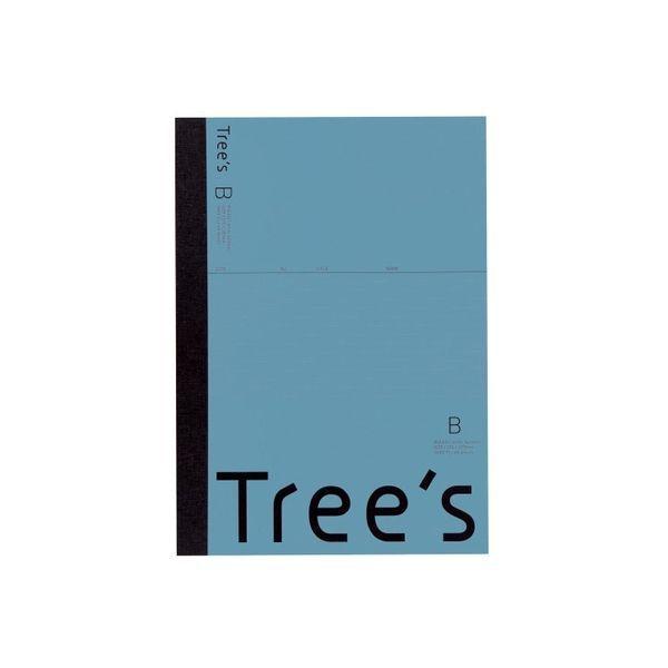 日本ノート Trees　Ａ４　Ｂ罫　４０枚　ブルーグレー UTRBA4GR 1冊（直送品）