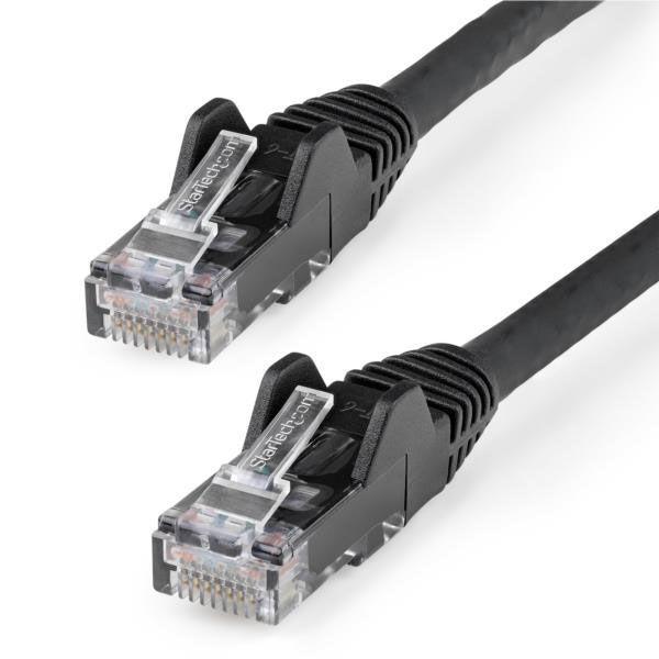 LANケーブル 1m Cat6 ブラック LSZH対応　N6LPATCH1MBK　1個　StarTech.com（直送品）