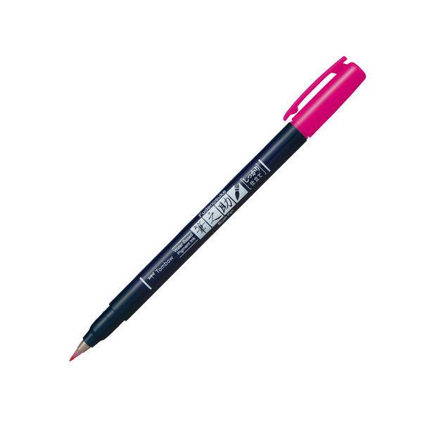 トンボ鉛筆 水性サインペン 筆之助 しっかり仕立てピンク WS-BH22 5本（直送品）