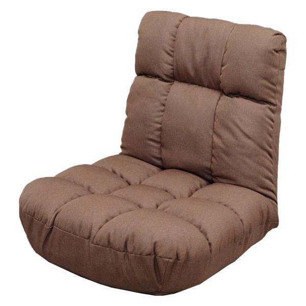 アイリスオーヤマ 広座面ポケットコイル座椅子 ブラウン PCC-700（直送品）