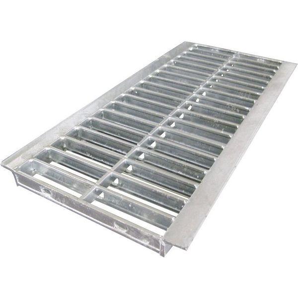 法山本店 U字溝用グレーチング 適用溝幅200mm HGU-200-25（直送品）