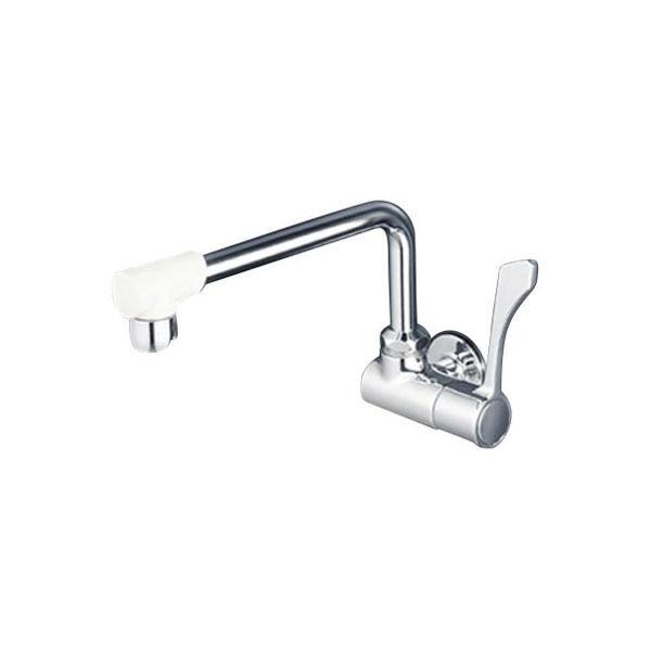 KVK 水栓金具 KVK K1801FR3 ワンタッチハンドル付横自在水栓 : まいどDIY - 通販 - Yahoo!ショッピング | 【水栓金具】KVK ワンタッチハンドル付横自在水栓 K1801FR3 1個（直送品） | シャワー