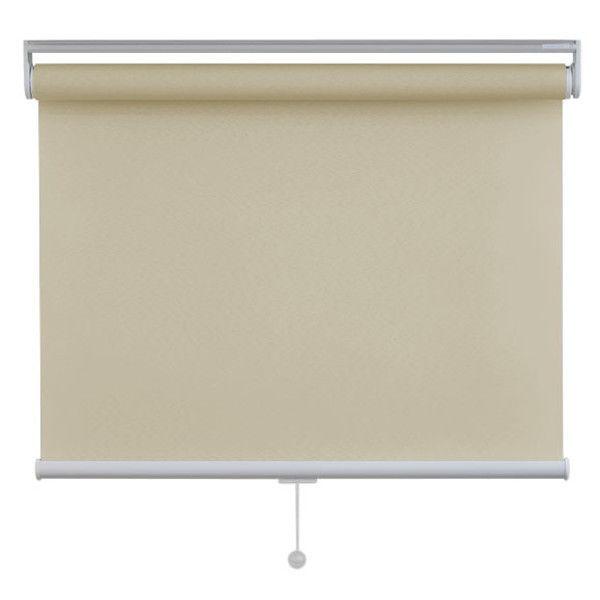 ニチベイ ロールスクリーン スーパーエコノミーシリーズ 幅1640mm×高さ3000mm カフェラテ 1台（直送品）
