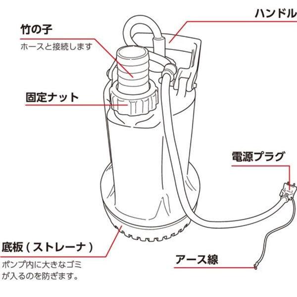 ブレードホース付マイティポンプ(汚水用水中ポンプ PSP-130S) 【水中ポンプ】 PSP-130S+STB32x10 1セット（直送品）