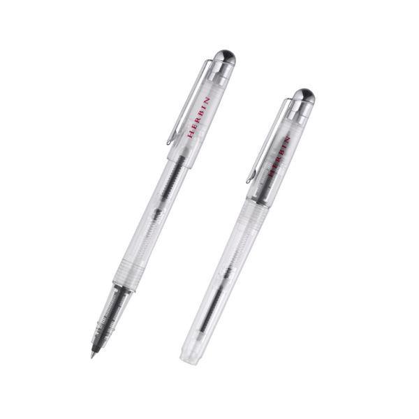 エルバン コンバーター付ペン（カートリッジインク1本入り） スケルトン hb-pen08 1セット（2本）（直送品）