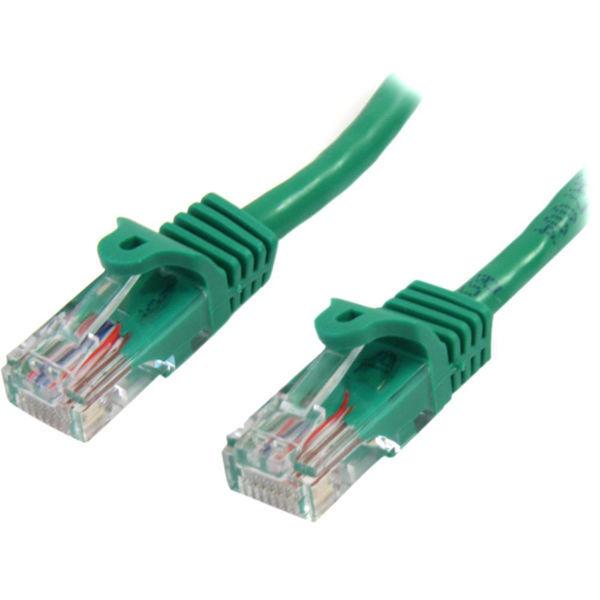 LANケーブル 1m Cat5e グリーン ツメ折れ防止機構　45PAT1MGN　1個　StarTech.com（直送品）