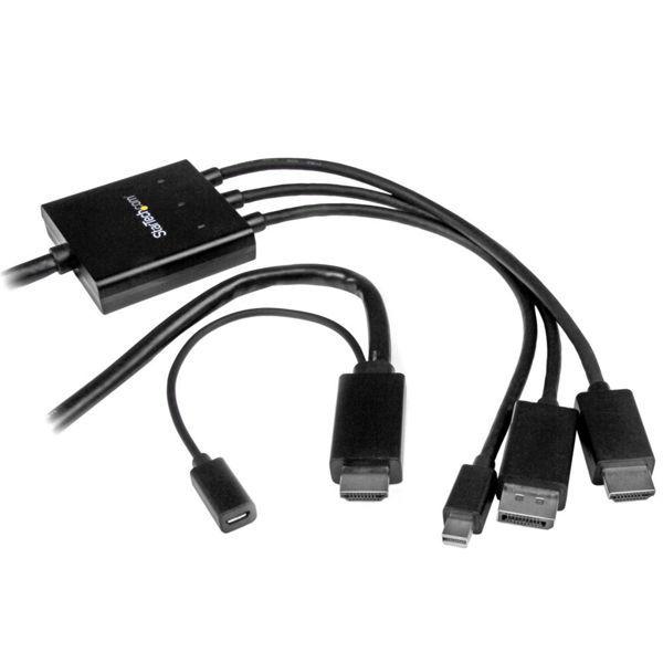 DP /Mini DP - HDMI 変換アダプタ 2m DPMDPHD2HD 1個 StarTech.com（直送品） 6,855円