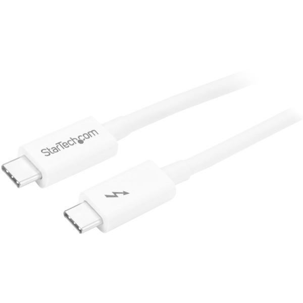 Thunderbolt 3ケーブル　1m　4K　USB-C　TBLT3MM1MW　1個　StarTech.com（直送品）