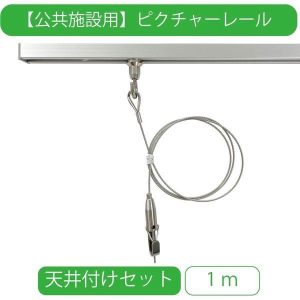 【公共施設用】 TOSO T-1_1m_T_NAT ピクチャ―レール_1m_天井付け セット＜ナチュラル＞ 1セット（直送品） 9,282円