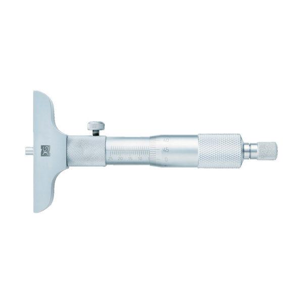 新潟精機 SK デプスマイクロメータ 測定範囲0~25mm MC202-25F 1個 377-5739（直送品）