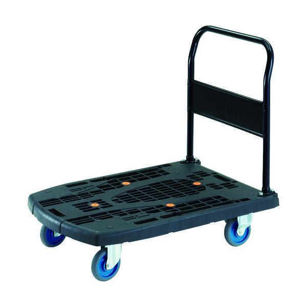 トラスコ中山 TRUSCO 樹脂台車 カルティオビッグ 固定 900X620 S付 黒 MPK900-BK-S 1台 436-9971（直送品）