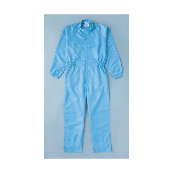 トラスコ中山 TRUSCO 制電糸グリッド仕様フード無つなぎ服 ブルー L TCOG-B-L 1着 474-8697（直送品） 5,678円