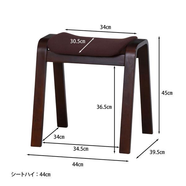 曲木スツール ハイ CF-406 DBR/DBR ダークブラウン 69422 1セット（4脚入）（直送品） 【スタッキング】