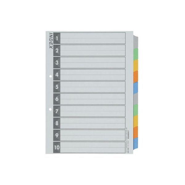 ジョインテックス インデックスA4S 5色10山 50組 D026J-10Y10 1箱（直送品）