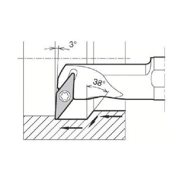 京セラ 内径加工用ホルダ S12M-SVUCR08-16A 1個 648-8498（直送品）
