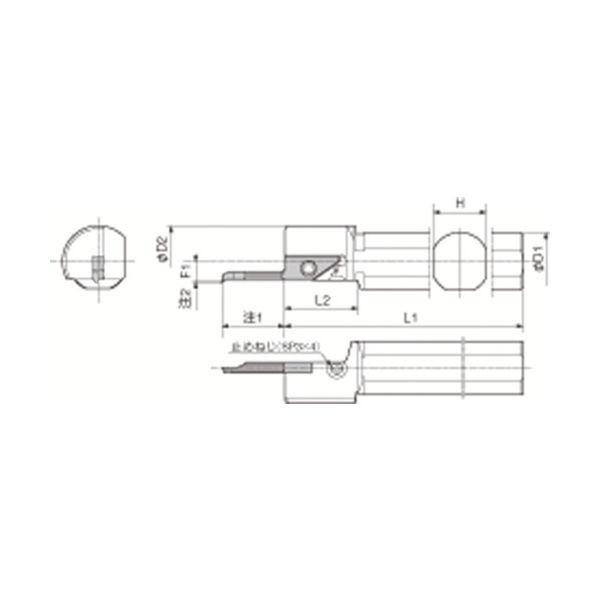 京セラ 内径加工用ホルダ S20H-SVNR12N 1個 652-1690（直送品）