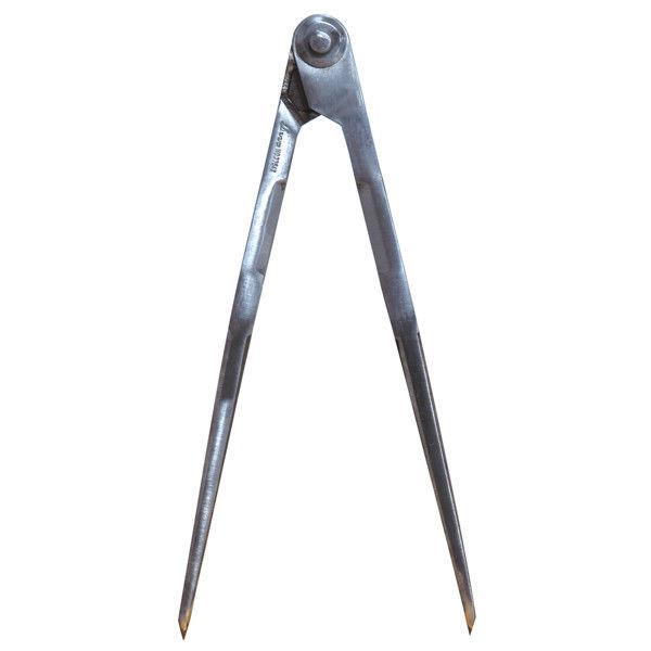 鋼製コンパス D-2 25cm 超硬チップ付 77543 1セット（2個） シンワ測定 （直送品）