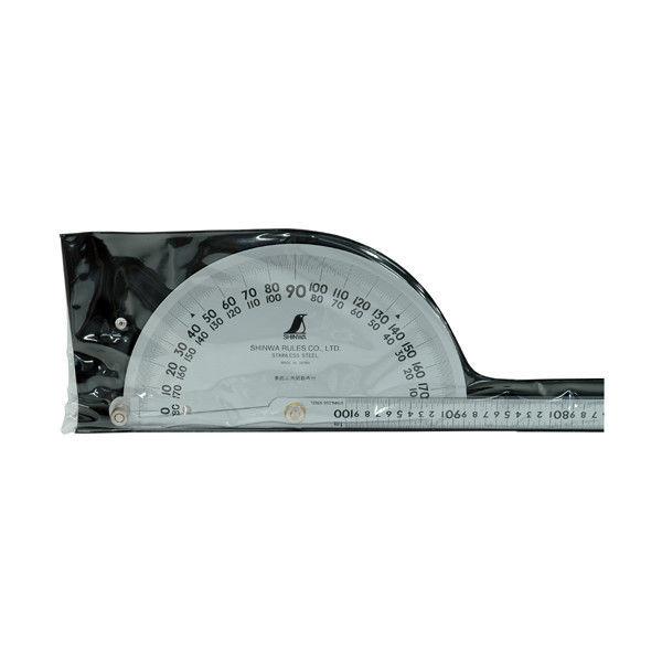 プロトラクター　No.1000　シルバー　φ320竿目盛1m2本竿　62952　シンワ測定　（直送品） 【全長】