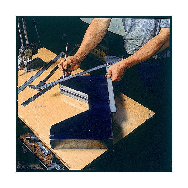 プロトラクター　No.1000　シルバー　φ320竿目盛1m2本竿　62952　シンワ測定　（直送品） 【全長】
