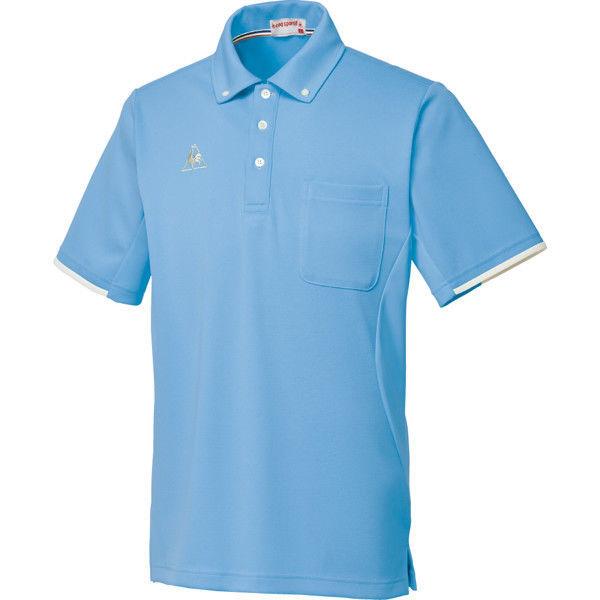 ルコックスポルティフ ボタンダウンシャツ UZL3052 送料0円 SS 高価値 ブルー 直送品