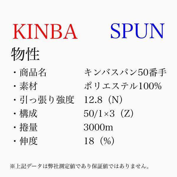 アズマ　キンバスパン #50/3000m　24番色　1セット（3000m巻×10本）（直送品） 【キンバポリエステルフィラメント】