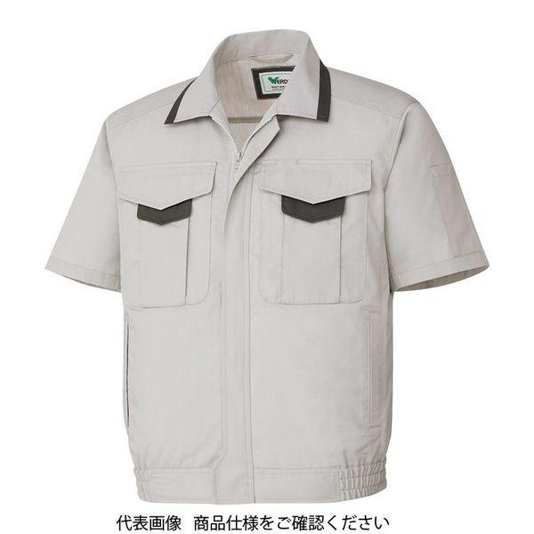 LOHACO - ミドリ安全 作業服 春夏 半袖 ブルゾン GS671 上 シルバー