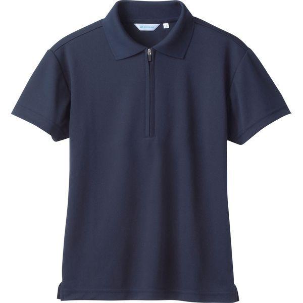 住商モンブラン MONTBLANC（モンブラン） ポロシャツ 兼用半袖 袖ネット付 ネイビー 5L 2-573 1枚（直送品）
