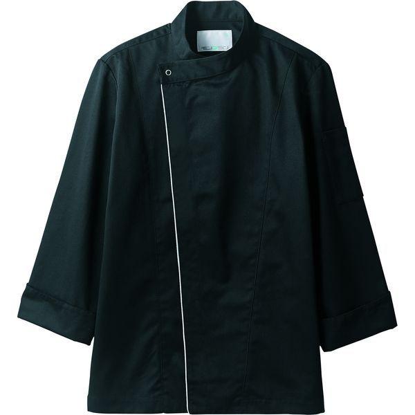 住商モンブラン コックコート 兼用 長袖 黒/グレー M 6-1053 1枚（直送品）
