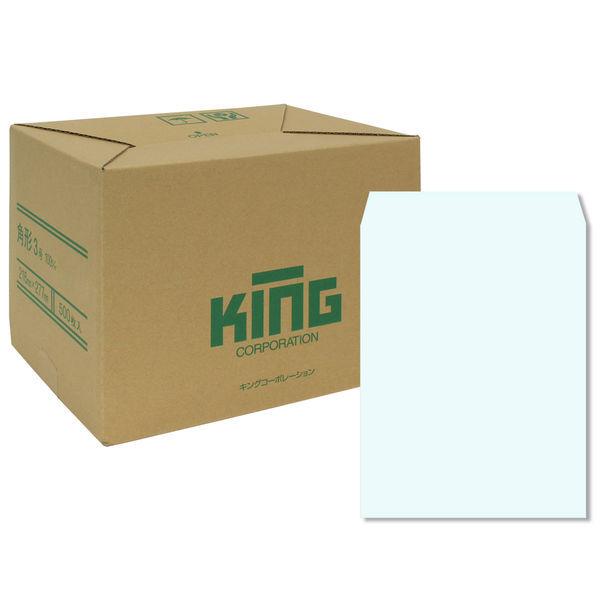 キングコーポレーション 角形3号 100g スミ貼ミズ 080532 1箱（500枚入）（直送品）