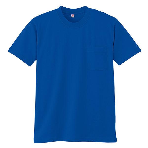 ワークウェア 作業用Tシャツ 小倉屋 半袖Tシャツ ポケット付き 史上最も激安 激安単価で 直送品 3022-08-LL Rブルー 1枚