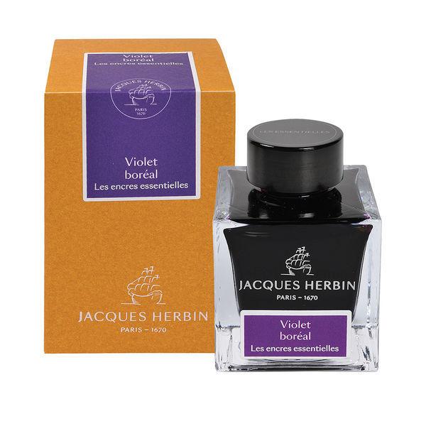 万年筆用ボトルインク ジャック・エルバン（JACQUES HERBIN) エッセンシャルインク５０ｍｌ　北のパープル  1個（直送品）