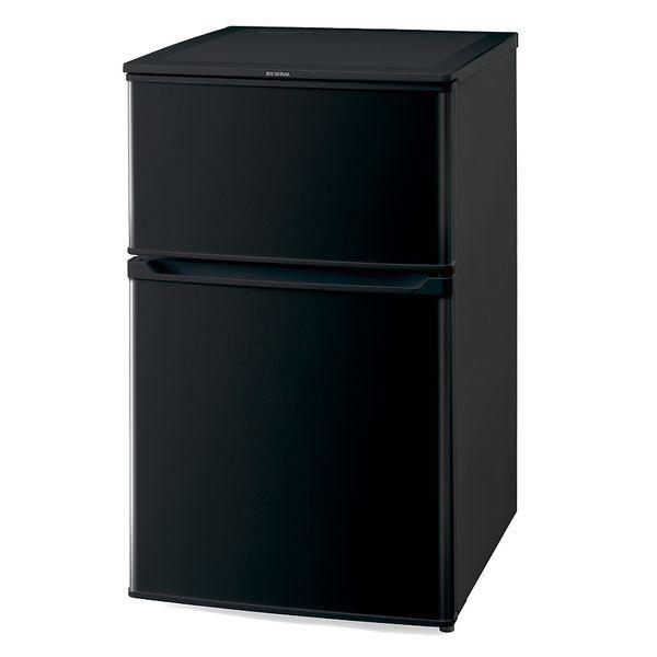 LOHACO - アイリスオーヤマ 2ドア 冷凍冷蔵庫 90L IRSD-9B-B ブラック